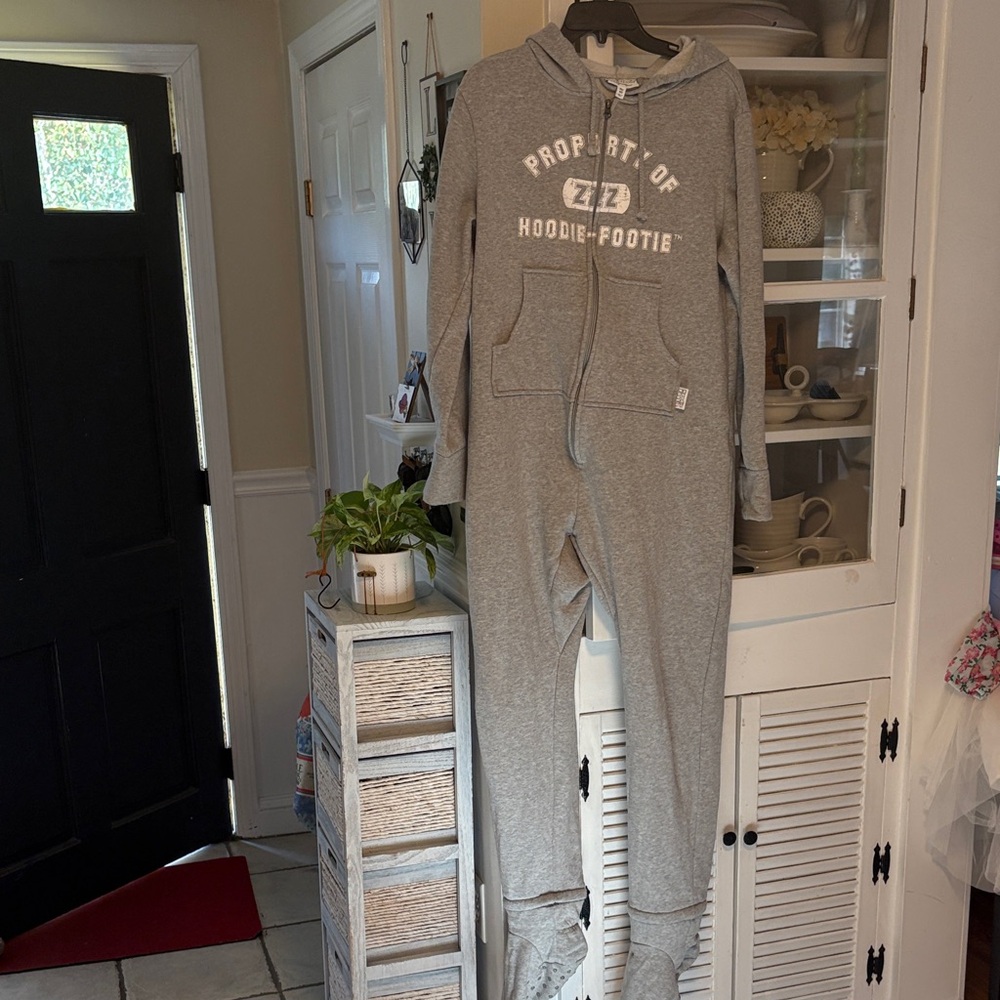 Hoodie-Footie PajamaGram Gray Hoodie